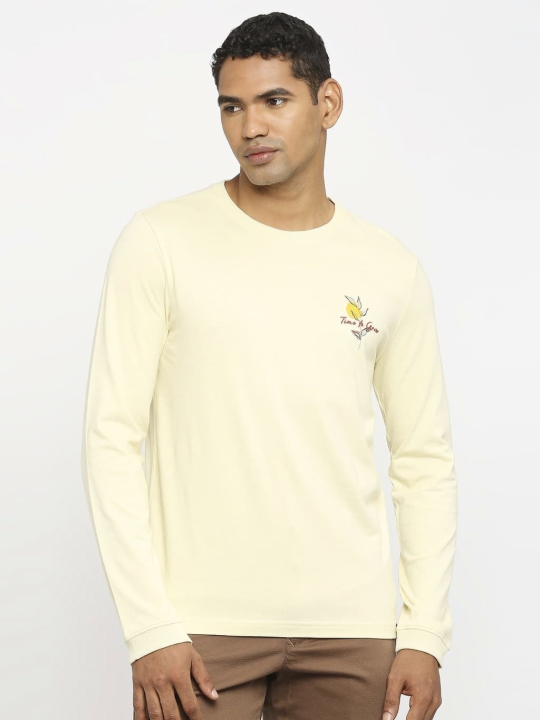 

Basics Men Boxy T-shirt, Beige