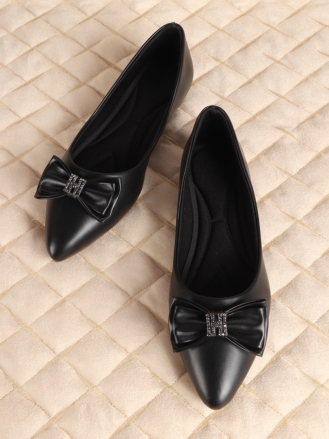 

Picktoes Women Ballerinas Flats, Black
