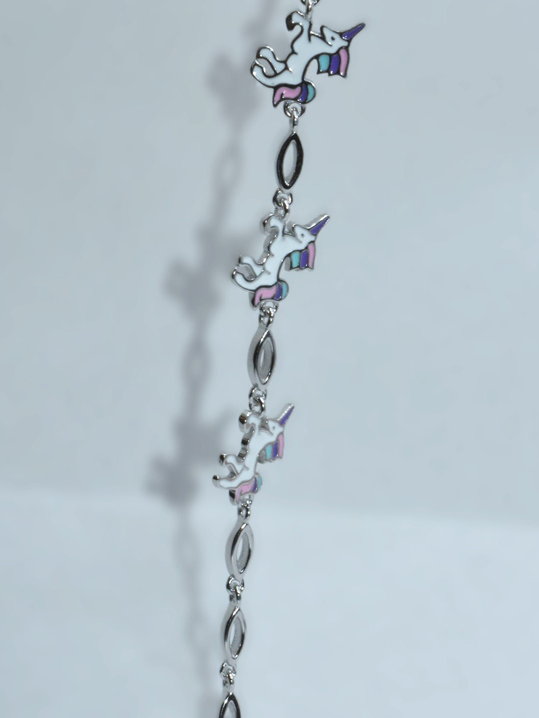 

Luxevogue Girls Sterling Silver Rhodium-Plated Charm Bracelet