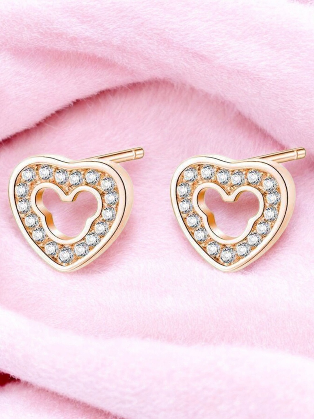 

Nilu's Collection Contemporary Studs Earrings, Rose gold