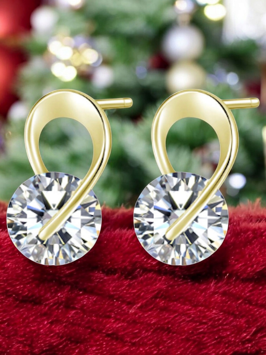 

Nilu's Collection Contemporary Drop Earrings, Gold