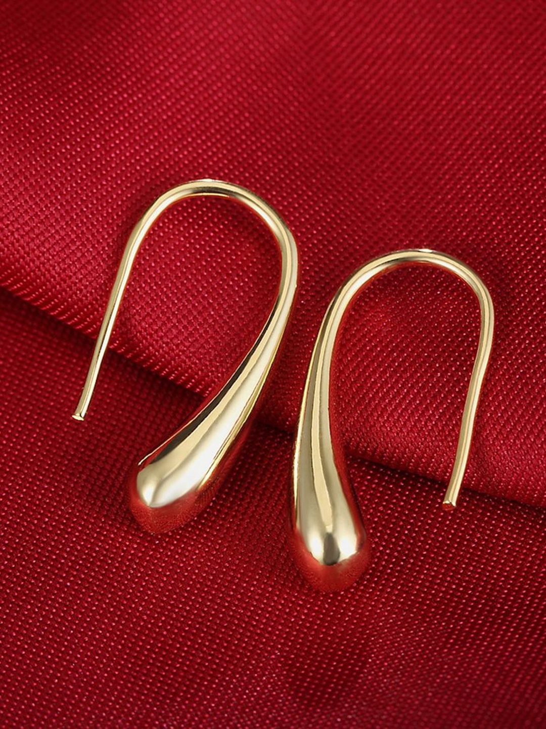 

Nilu's Collection Contemporary Half Hoop Earrings, Rose gold