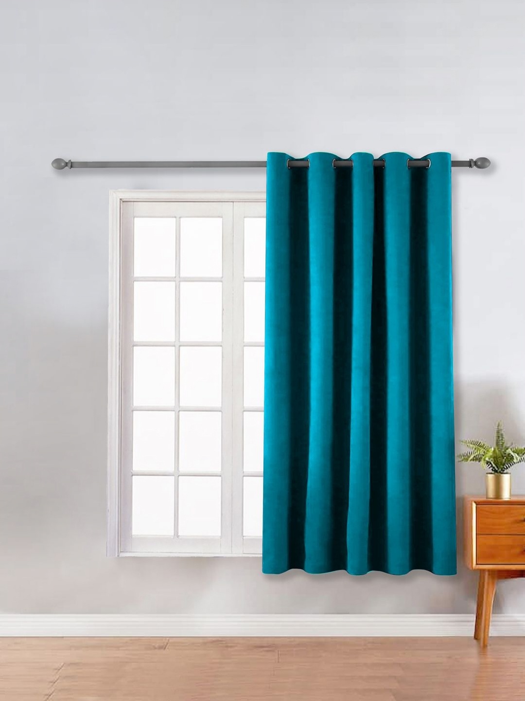 

THE CONVERSION Turquoise Blue Room Darkening Window Curtain