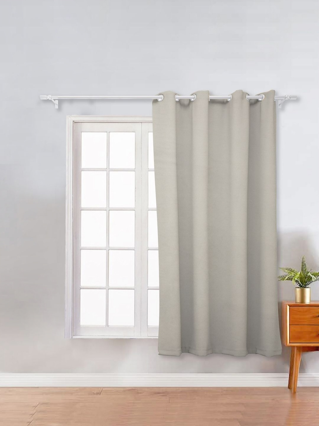 

THE CONVERSION Grey Room Darkening Window Curtain