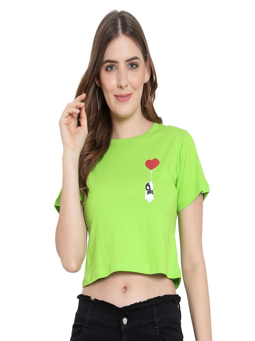 

DEEPMAYRA COLLECTION Women T-shirt, Green