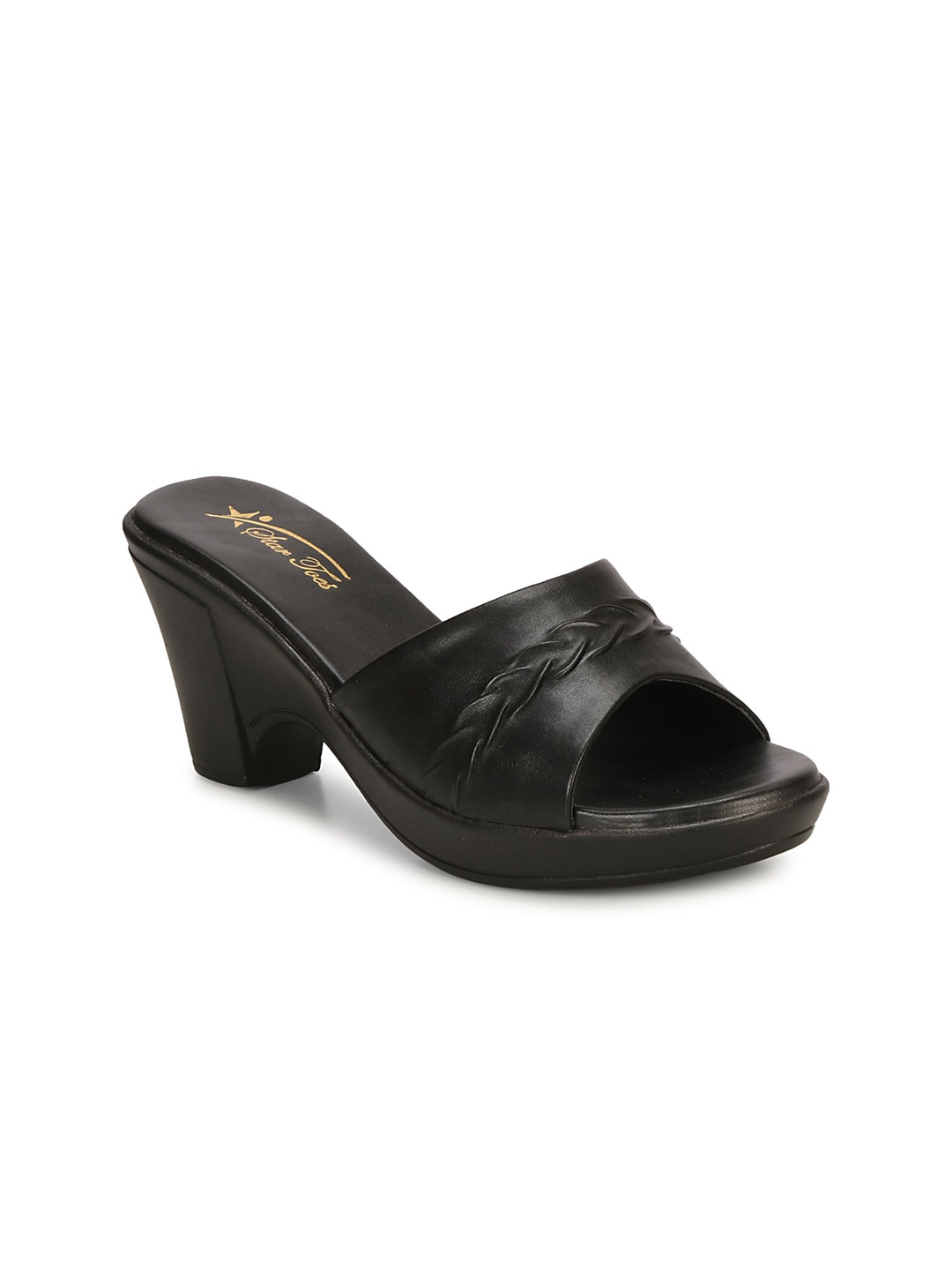 

STARTOES Women Open Toe Platform Sandals, Black