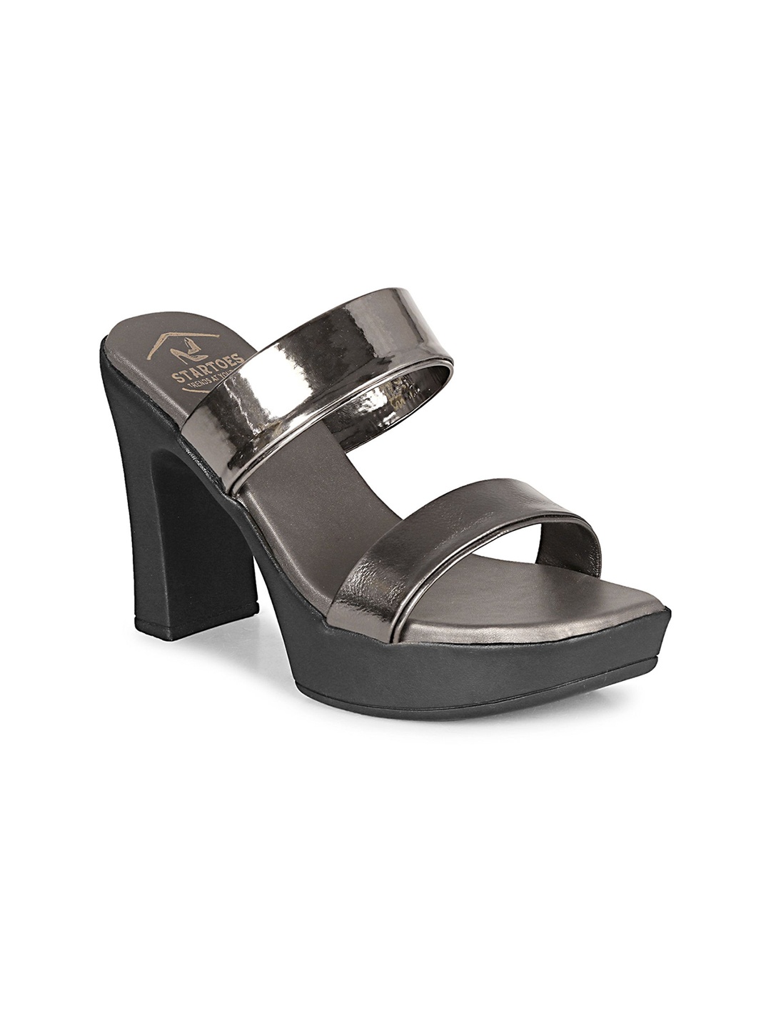 STARTOES Party Platform Sandals, Grey