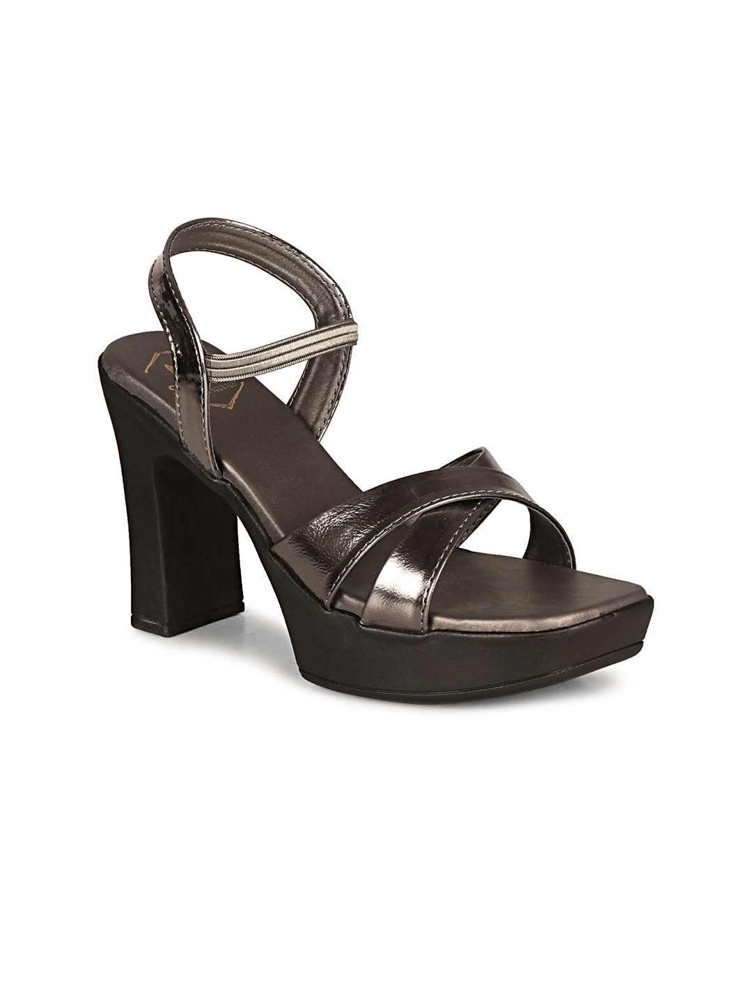 

STARTOES Women Backstrap Block Heel Sandals, Grey