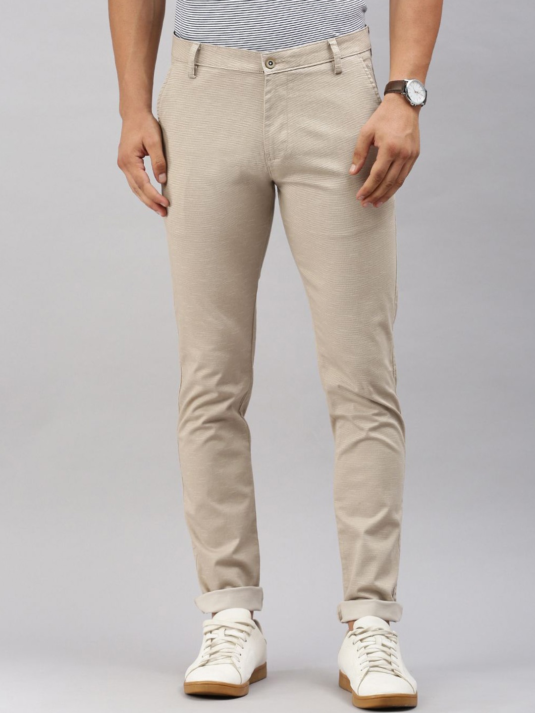 

Classic Polo Men Mid-Rise Trousers, Beige