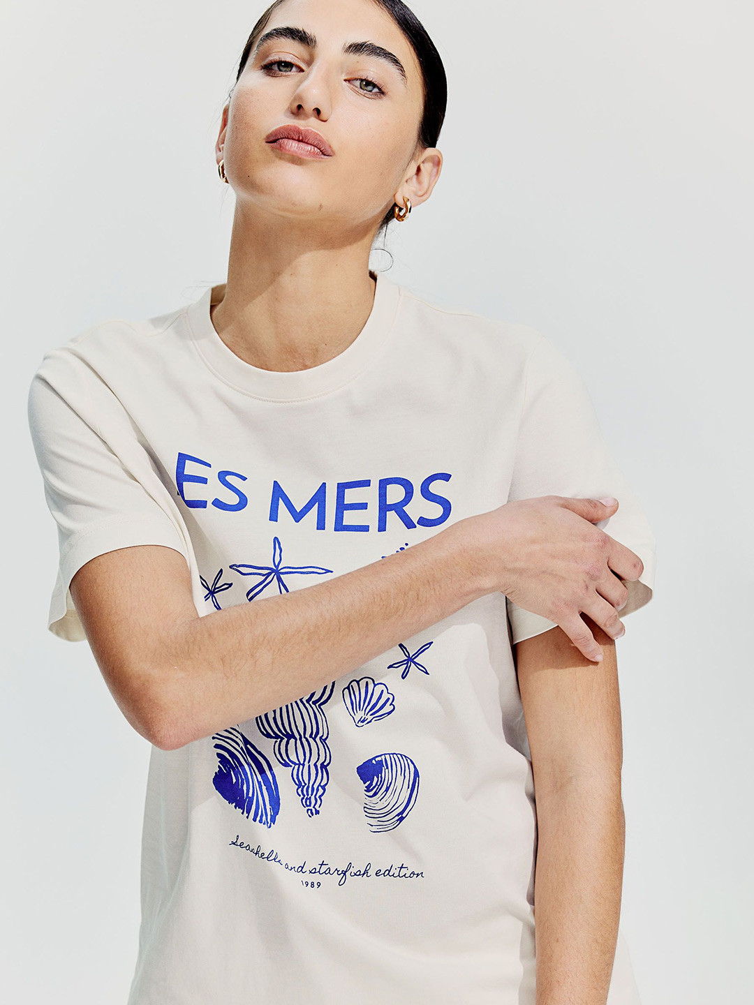 

H&M T-Shirt, Cream