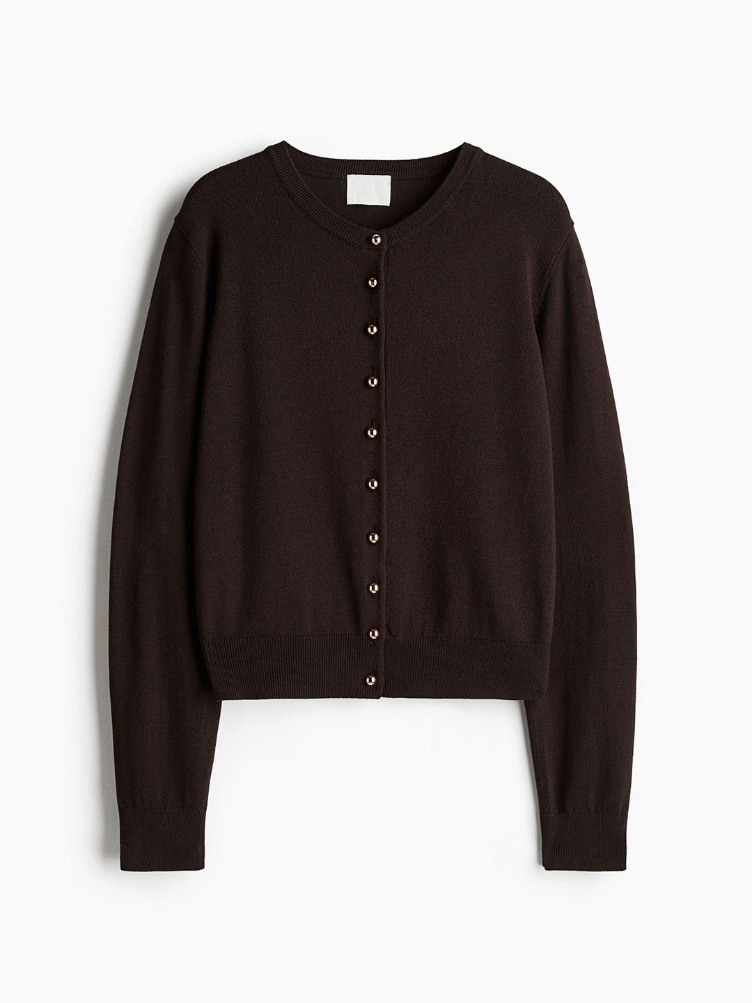

H&M Women Knitted Cardigan, Brown