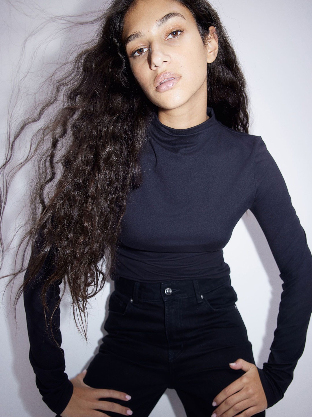 

H&M Women Turtleneck Top, Black