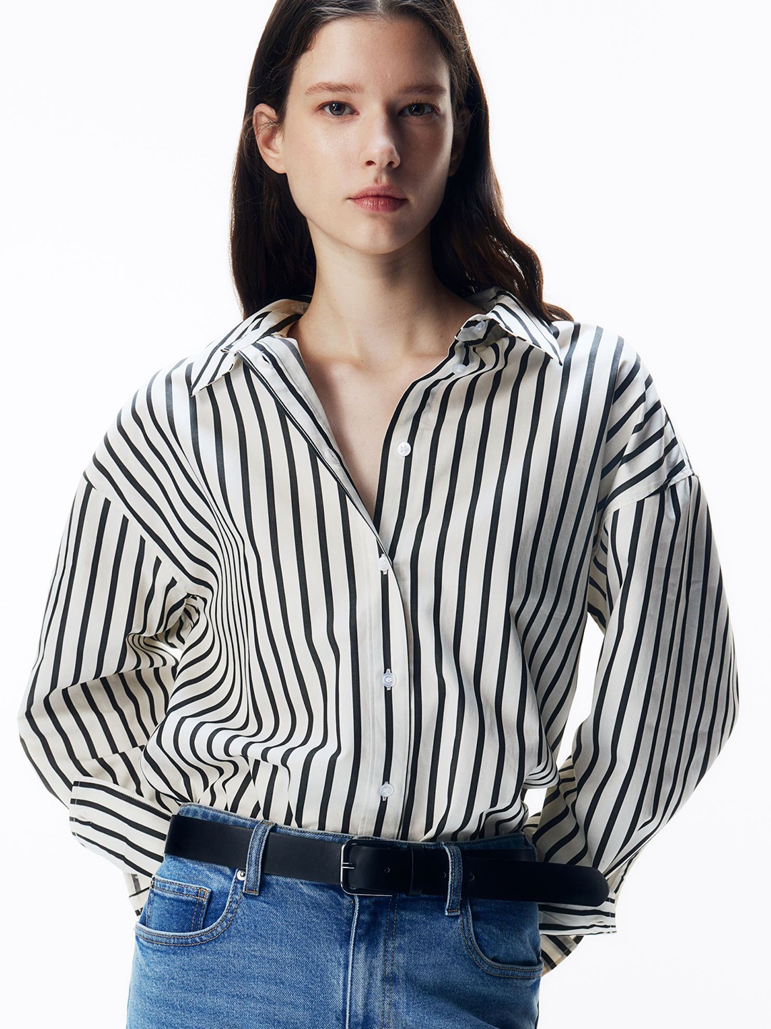

H&M Poplin Shirt, White