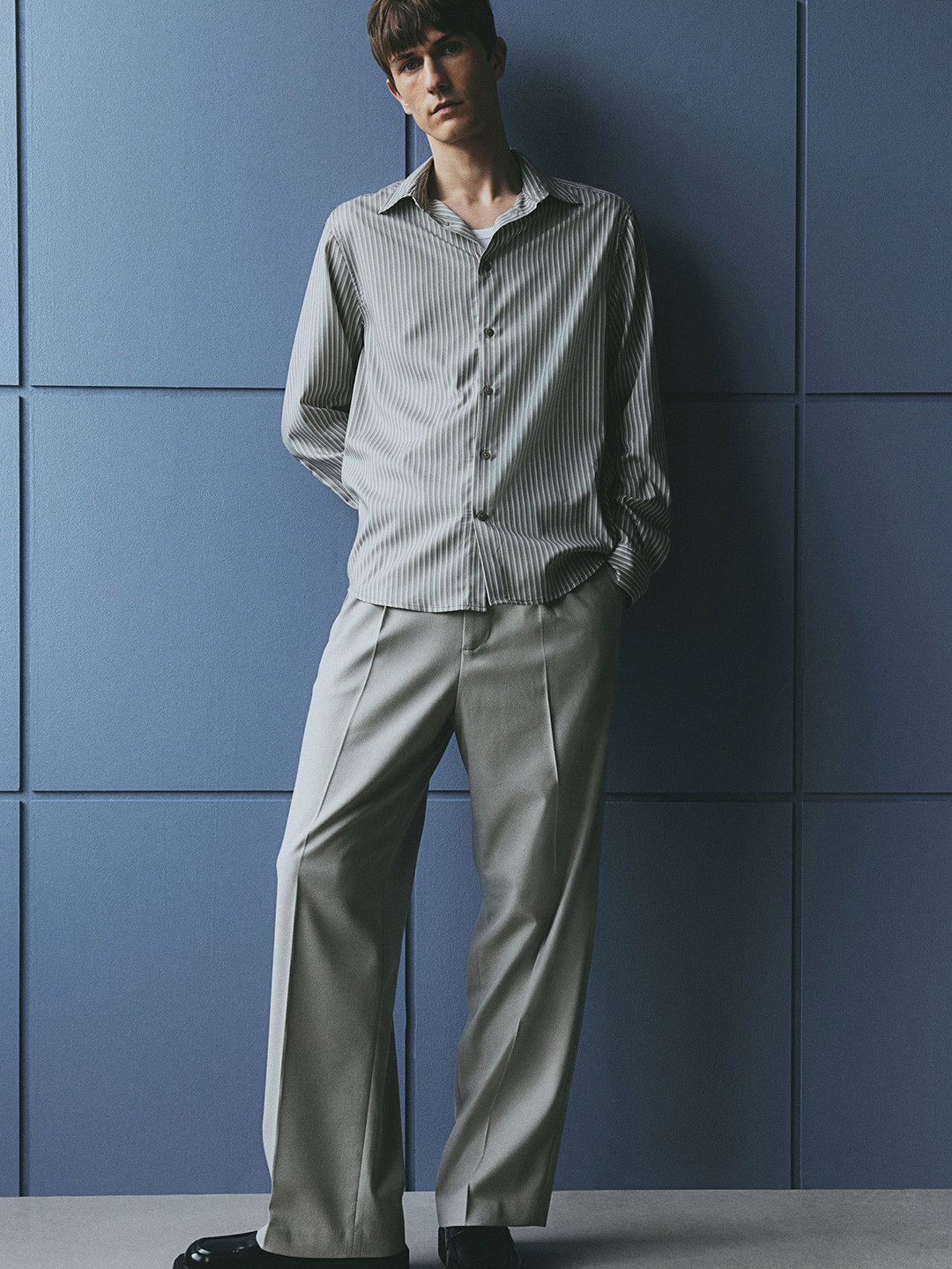 

H&M Regular Fit Shirt, Beige