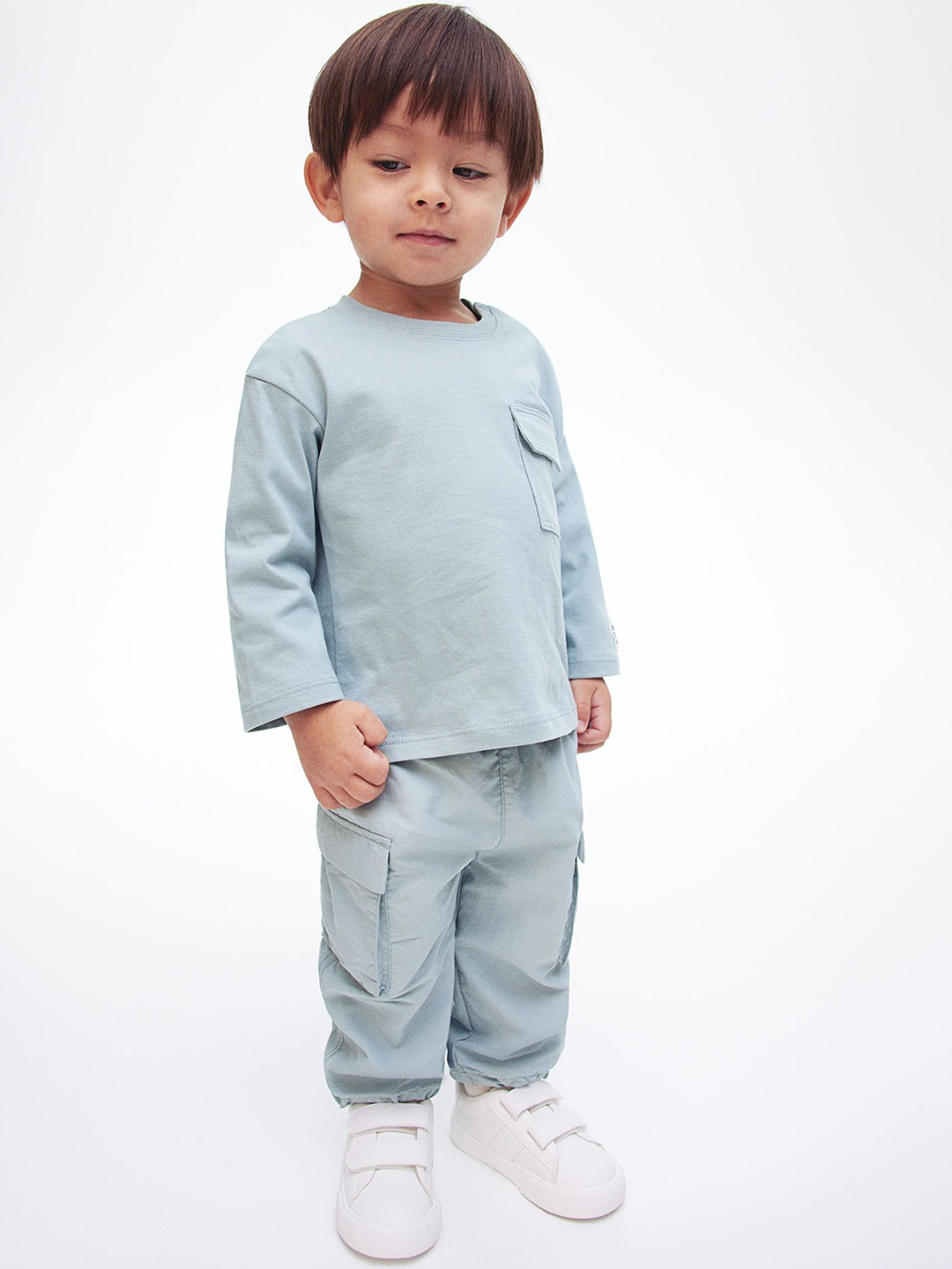

H&M Boys Cargo Joggers, Turquoise blue