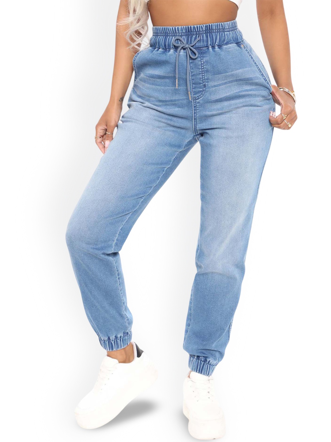 

The Roadster Lifestyle Co Women Mid-Rise Slim-Fit Mid Rise Jeans, Blue