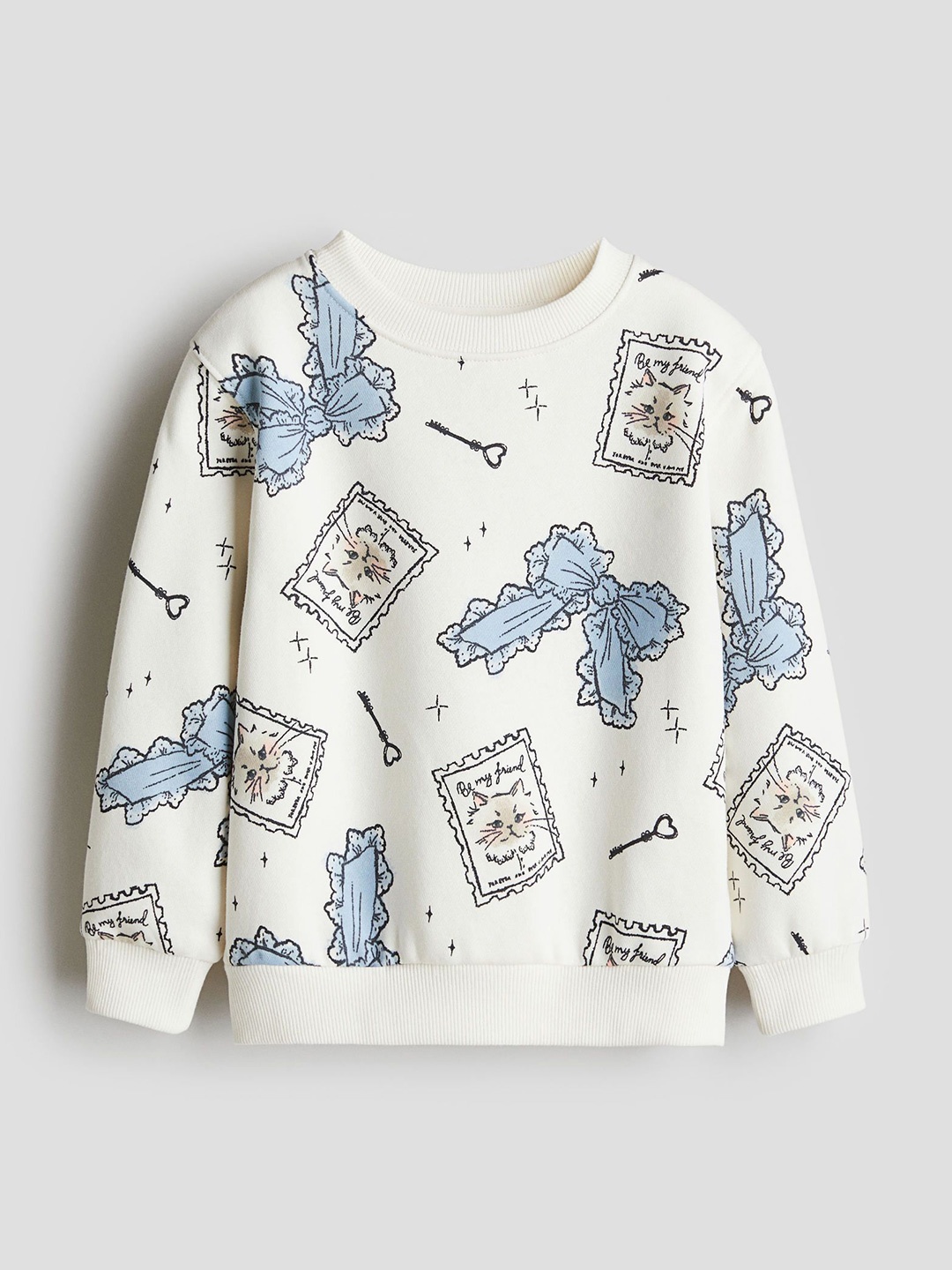

H&M Girls Sweatshirt, White