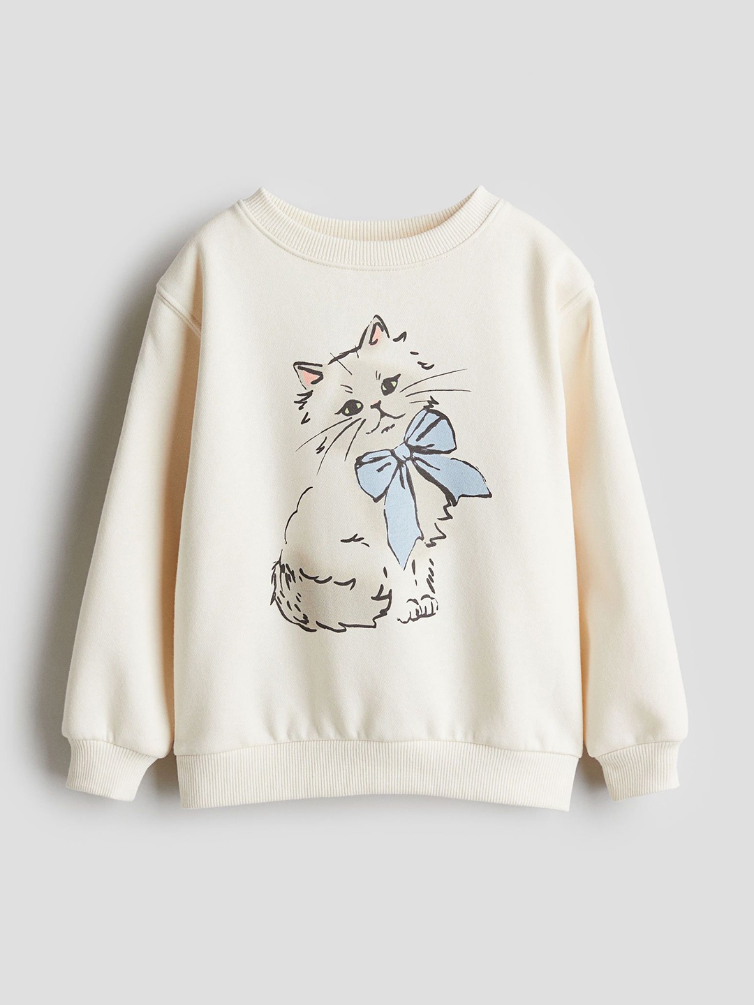 

H&M Girls Sweatshirt, White