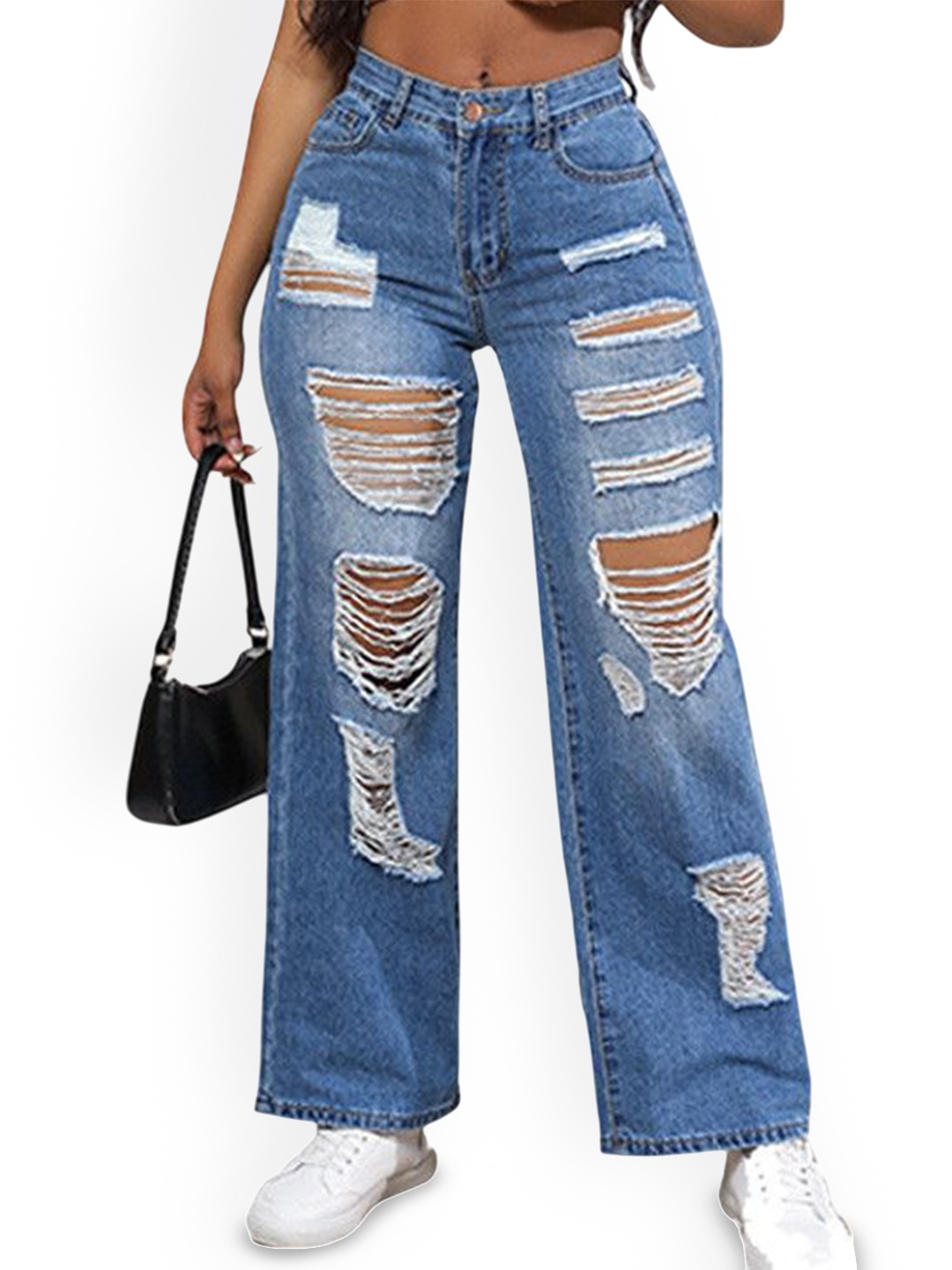 

The Roadster Lifestyle Co. Women Cotton Slim-Fit Mid-Rise Jeans, Blue