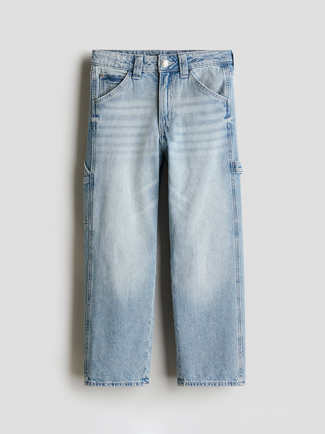 

H&M Boys Loose Fit Carpenter Jeans, Blue