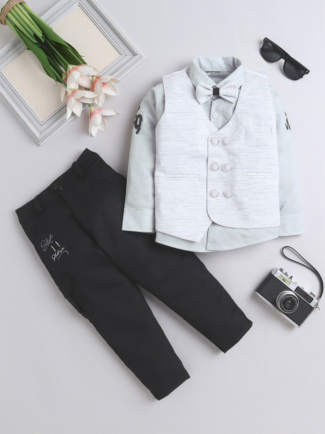 

BAESD Boys 3 Piece Party Suit, Off white