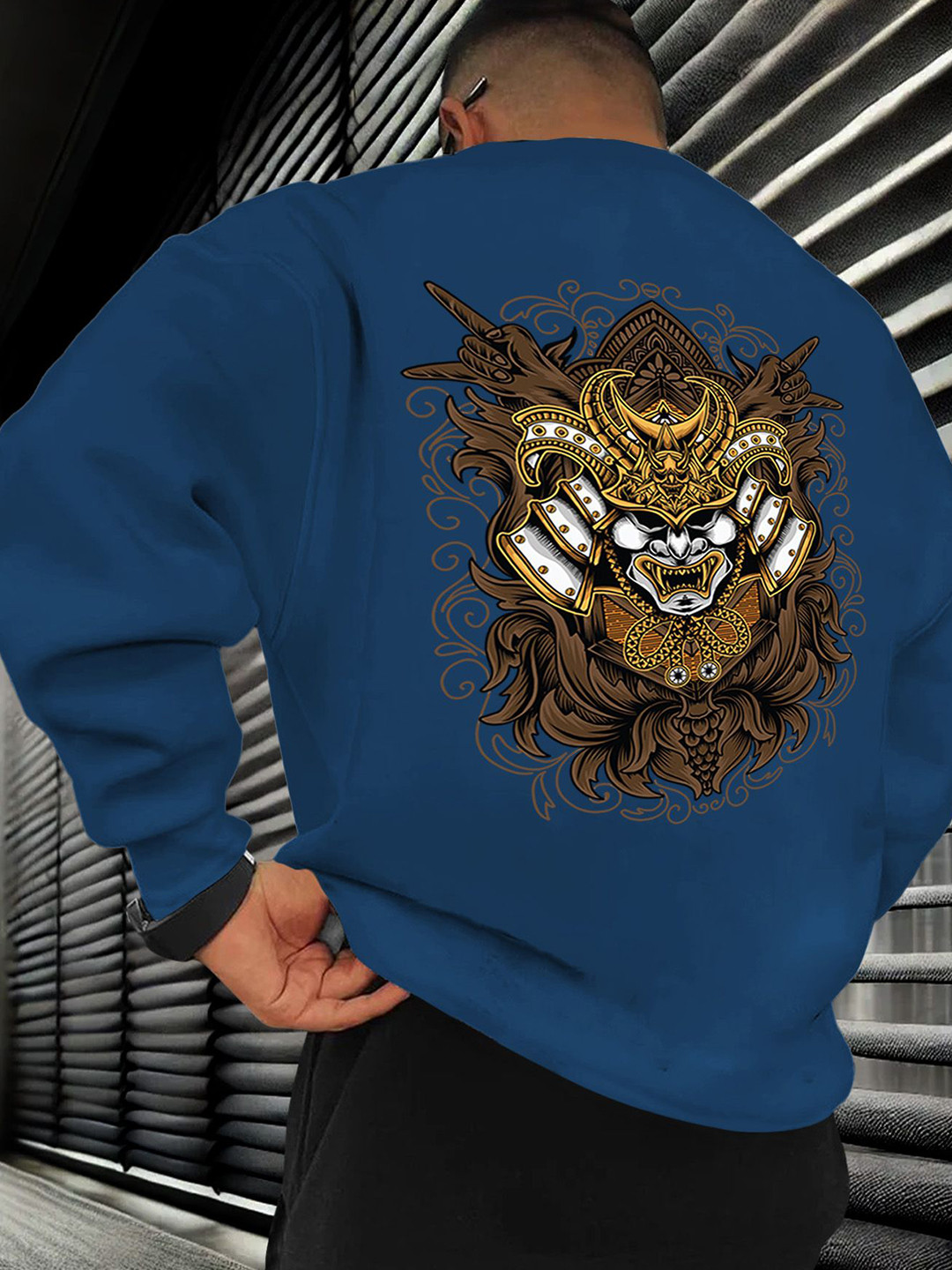 

AUSK Men Graphic Printed Sweatshirt, Teal