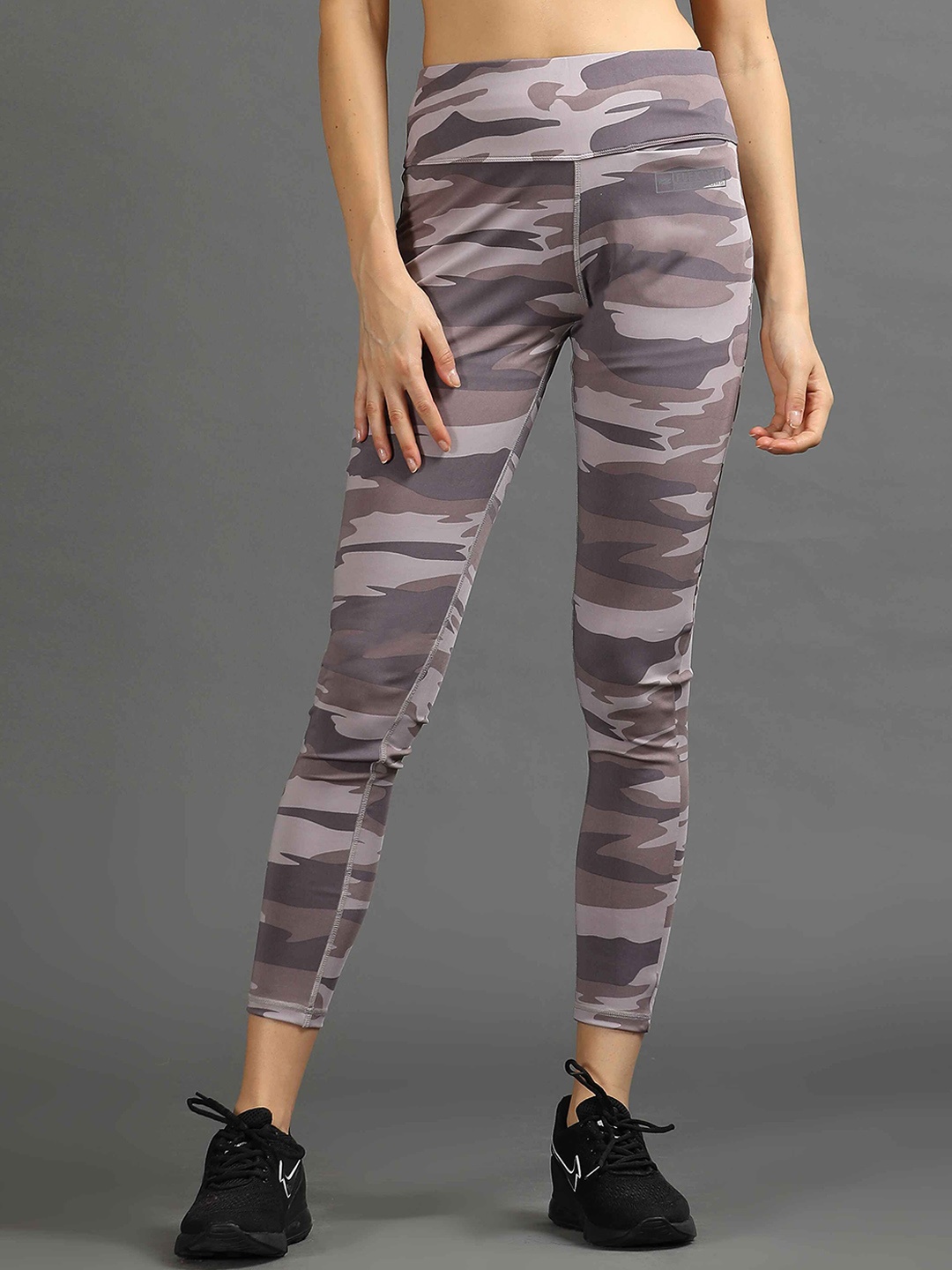 

GOLDSTROMS Women Printed High-Rise Dri-FIT Tight, Grey