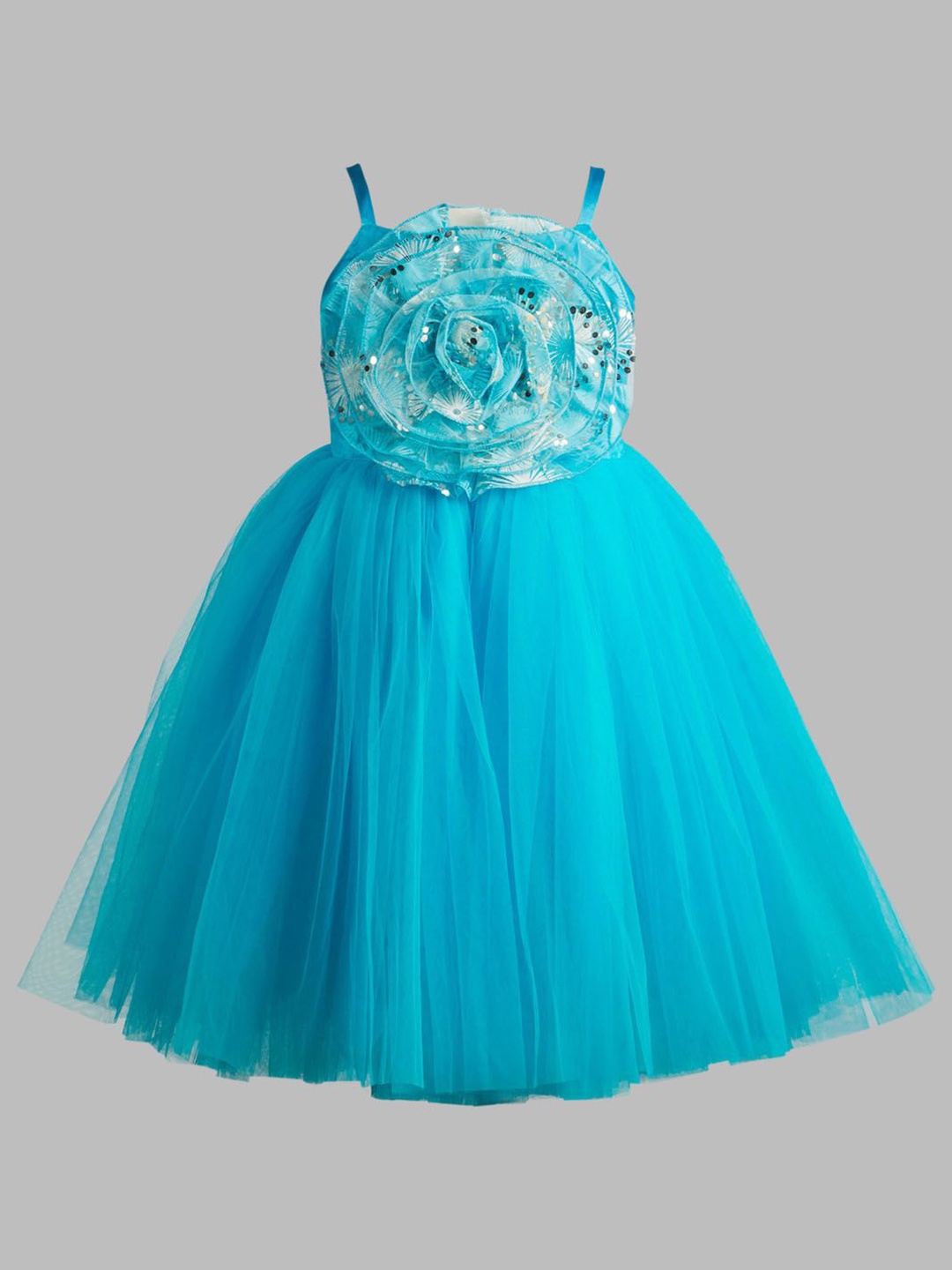 

Toy Balloon kids Girls Fit & Flare Dress, Blue