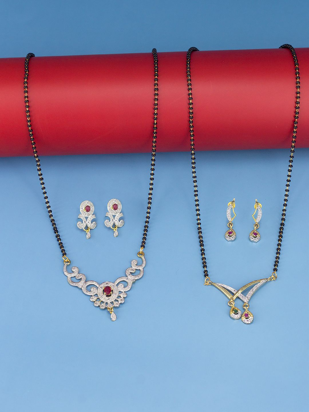 

PRIVIU Set Of Two Gold Plated Mangalsutra