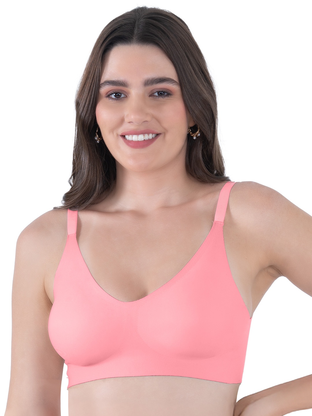 

Tweens Seamless Bonded Non-Padded Cotton Rich Invisibra, Coral