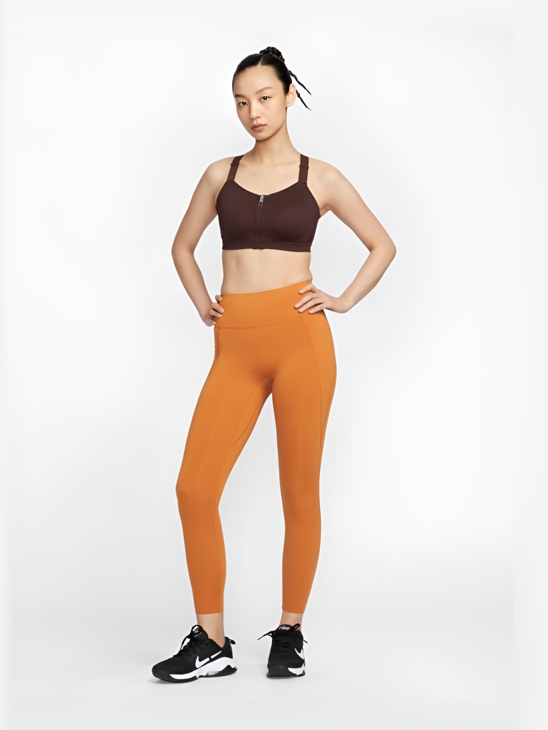 

Nike Universa Women Medium-Support High-Waisted 7/8 Leggings With Pockets, Orange