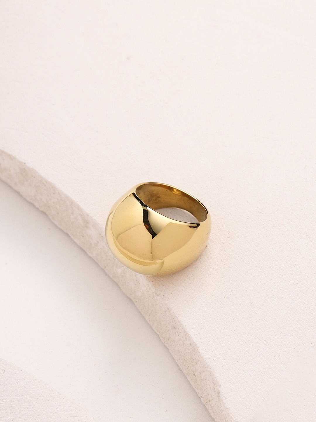 

Mitali Jain Gold-Plated Jain Chunky Finger Ring