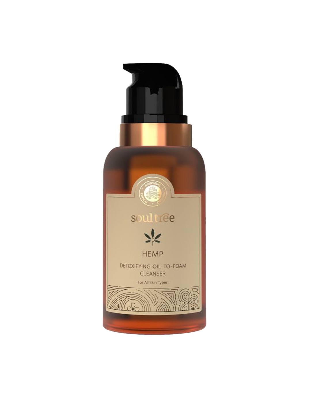 

Soultree Hemp Detoxifying Oil To Foam Cleanser - 120 ml, Transparent