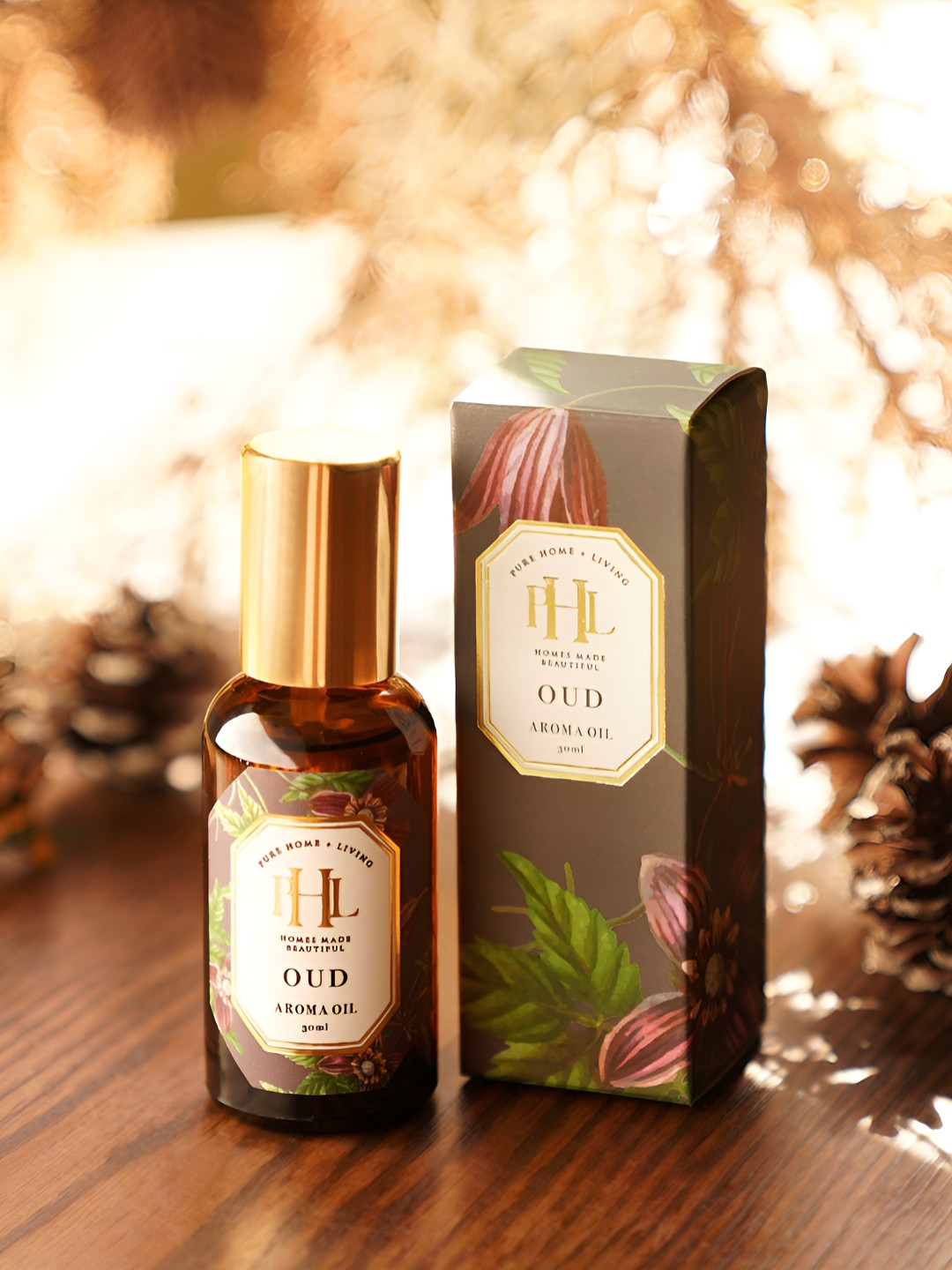 

Pure Home and Living Oud Aroma Oil- 30ml, Brown