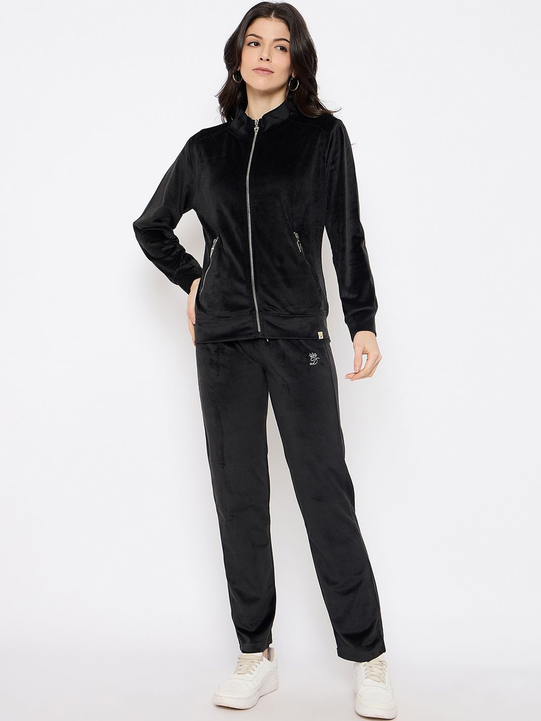 

Duke Women Embellished Mid-Rise Tracksuits, Black
