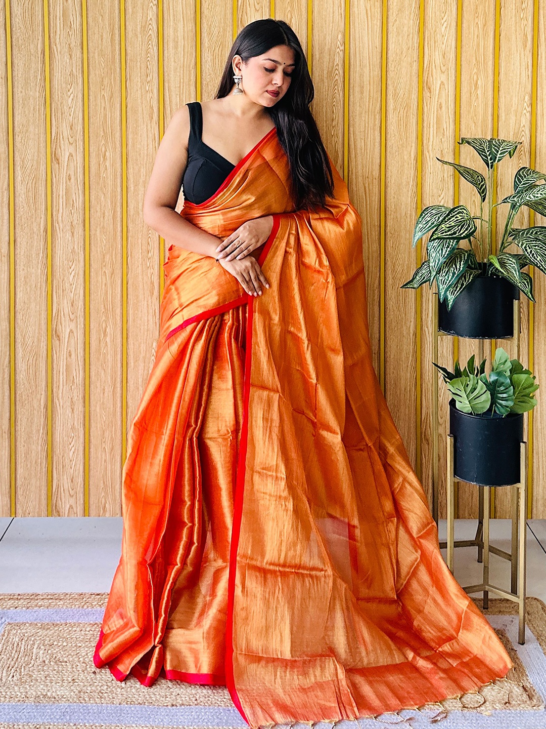 

Anouk Tissue Celebrity Saree Saree, Orange