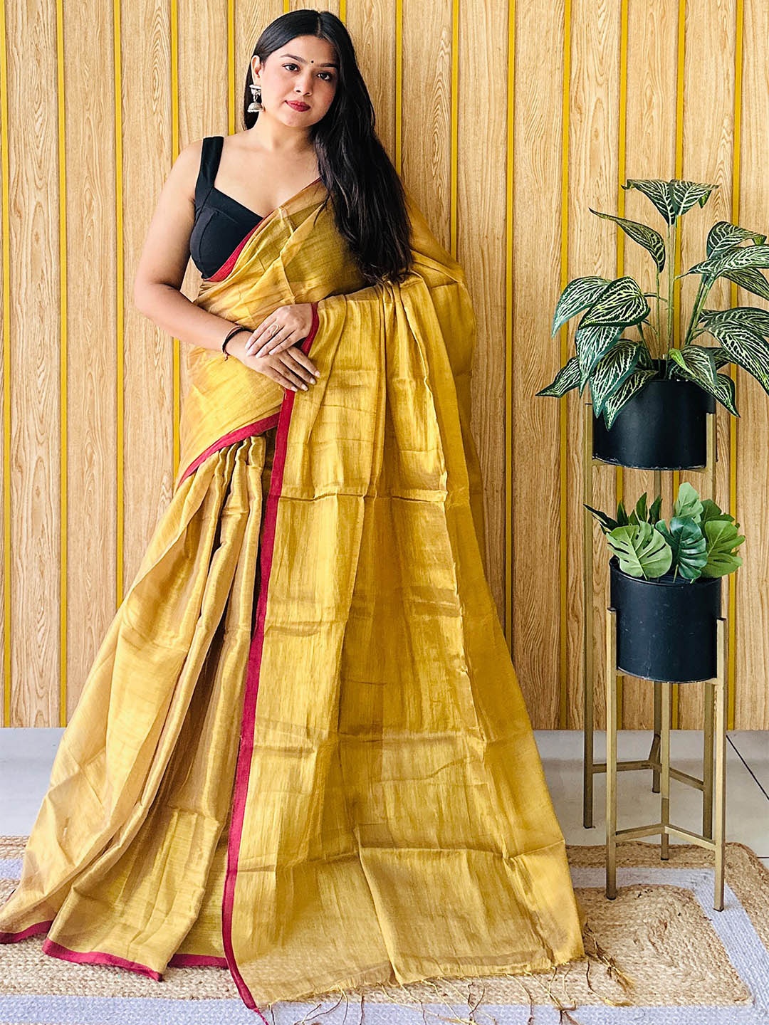 

Anouk Tissue Saree, Yellow