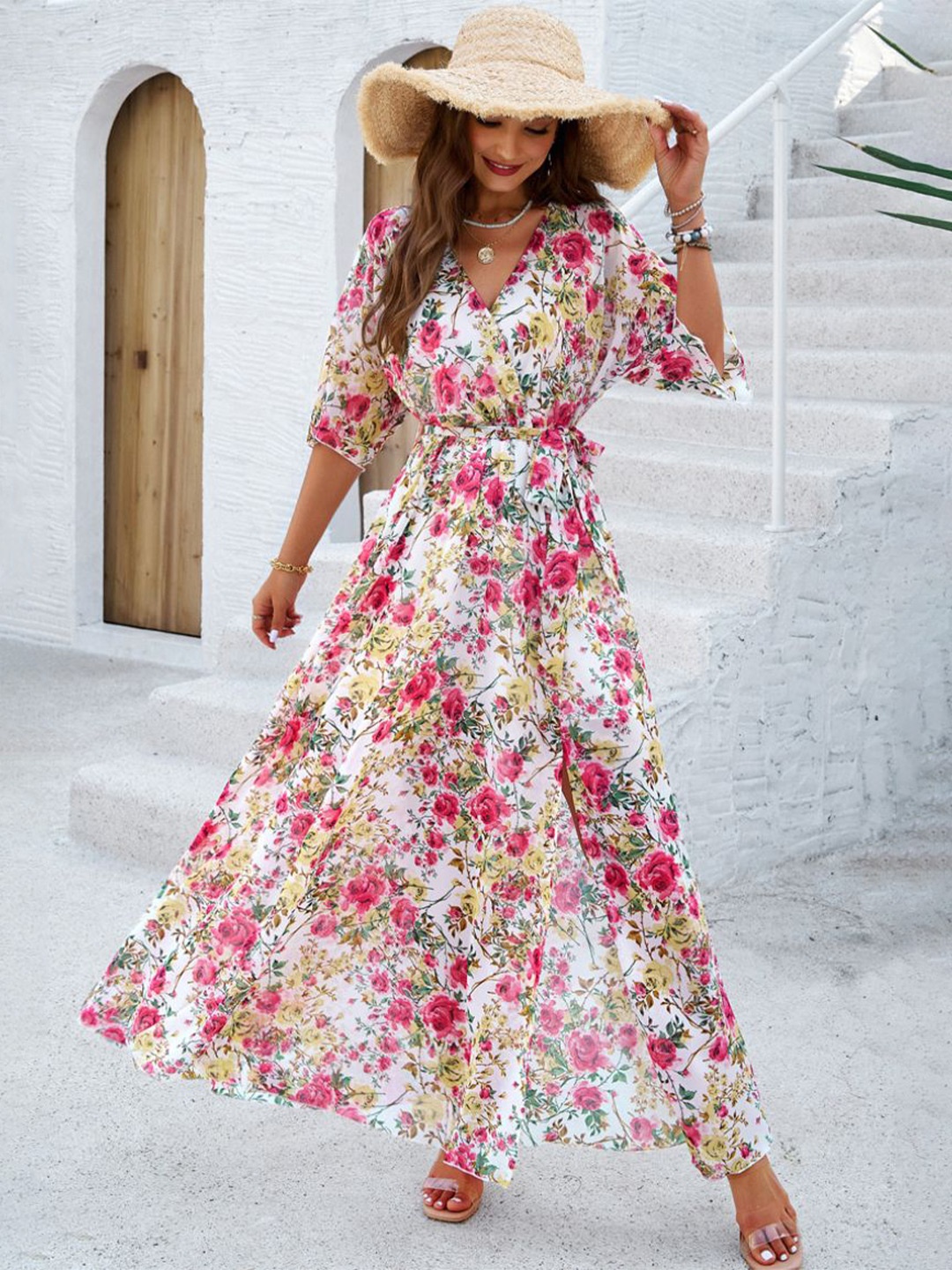 

StyleCast Women Floral Maxi Dress, Pink
