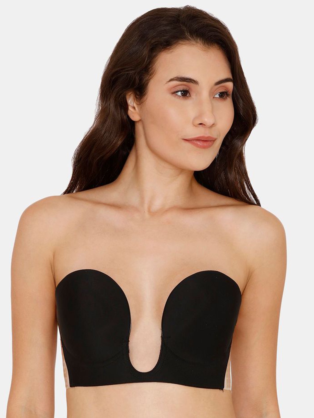 

Zivame Full Coverage Underwired Strapless Lightly Padded Bra, Black