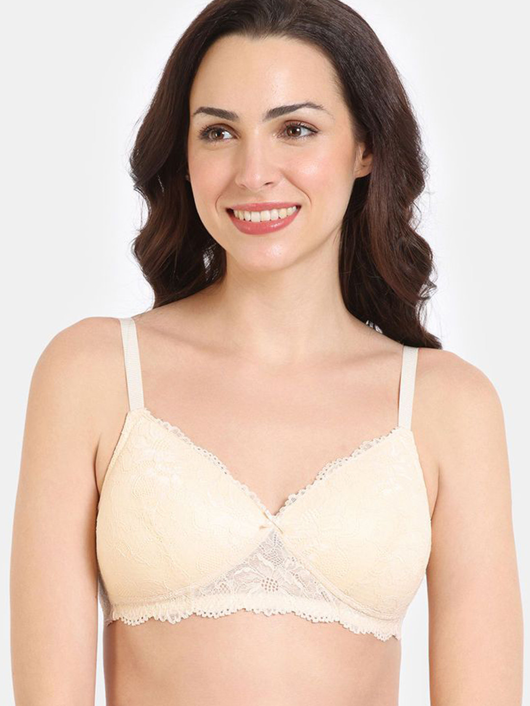 

Zivame Women Medium Coverage Lightly Padded Bra, Off white