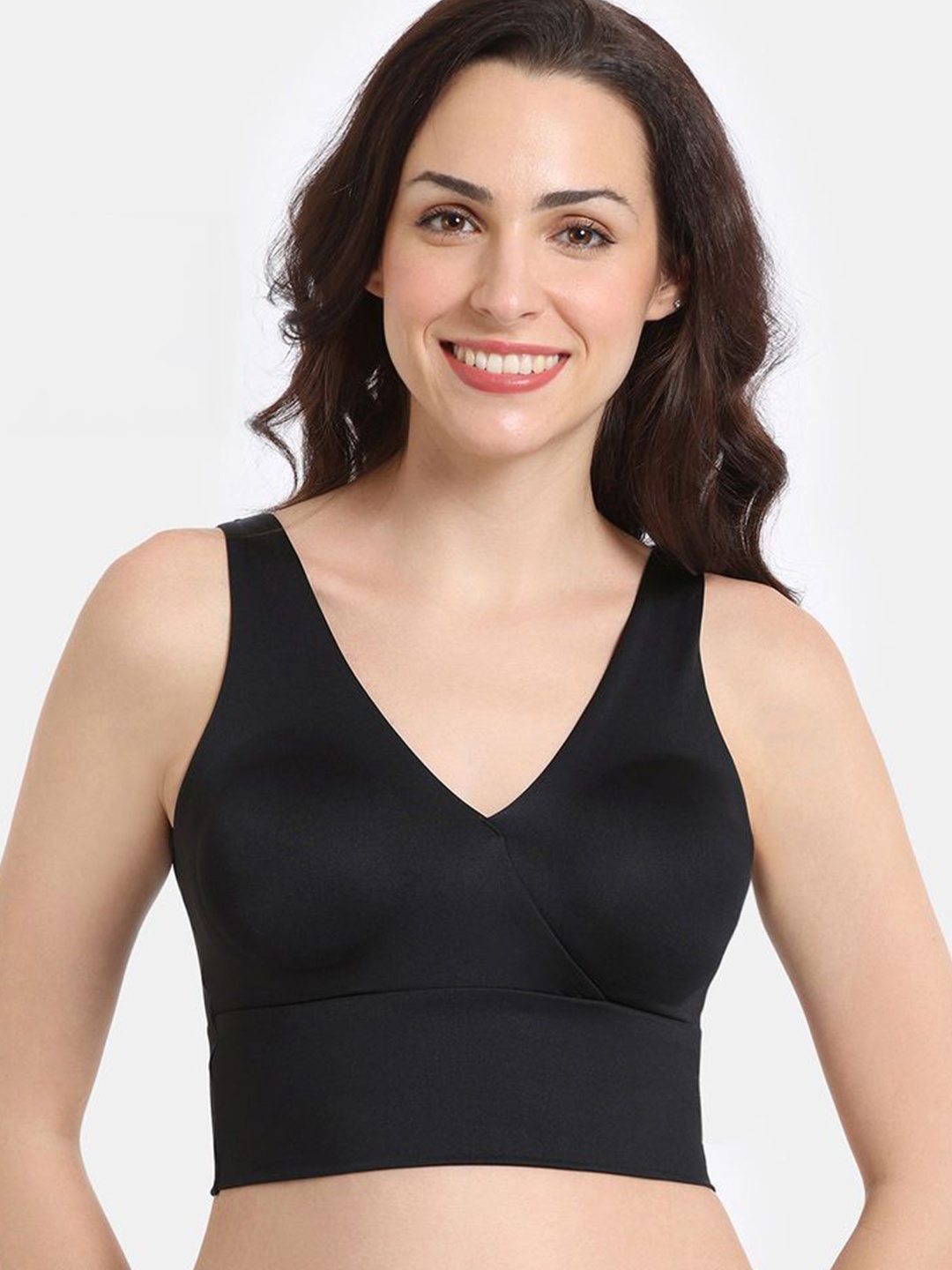 

Zivame Medium Coverage Bralette Bra, Black