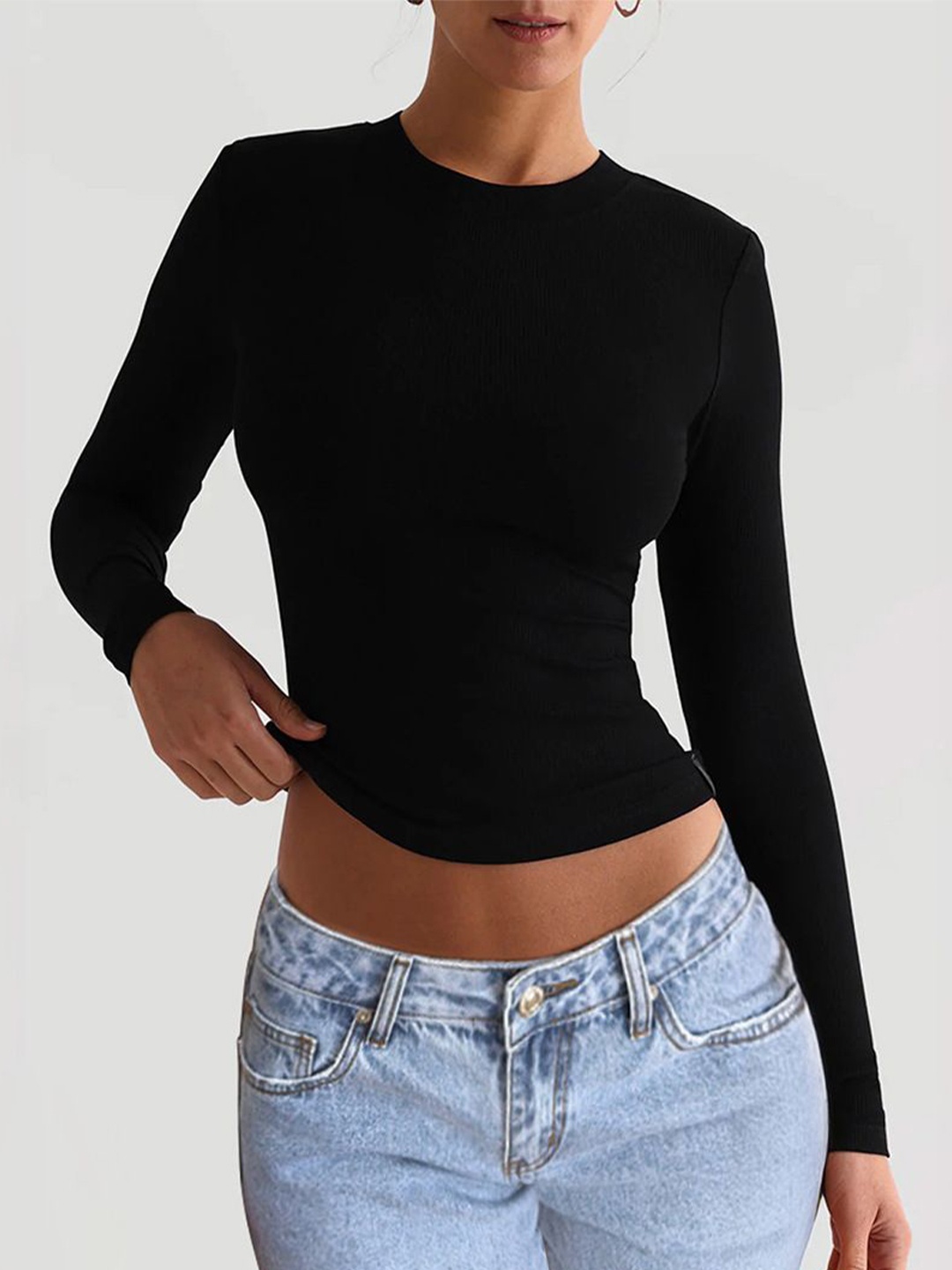 

StyleCast Women Crop Top, Black