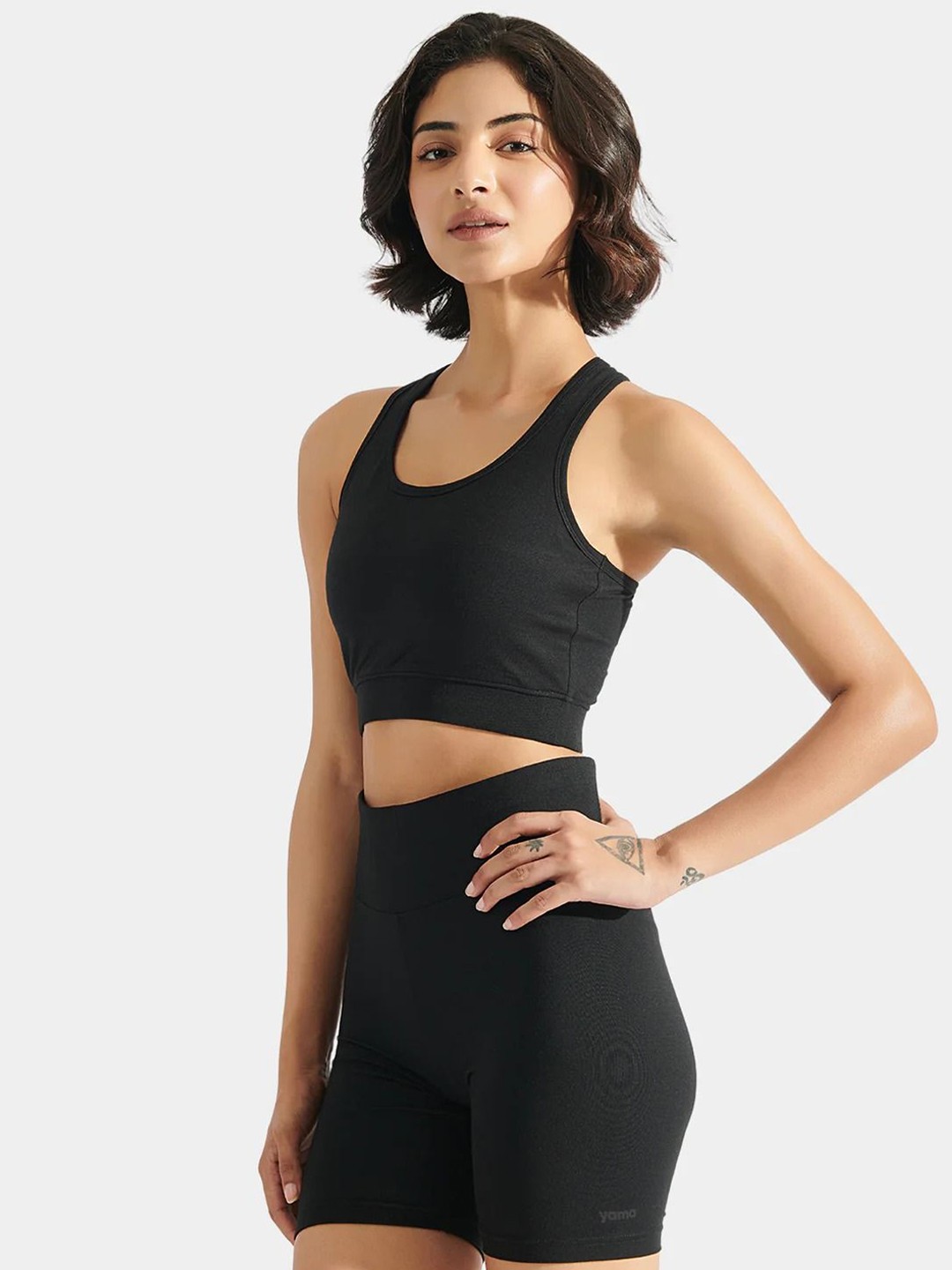 

YAMAYOGA Women Yoga Sports Shorts, Black