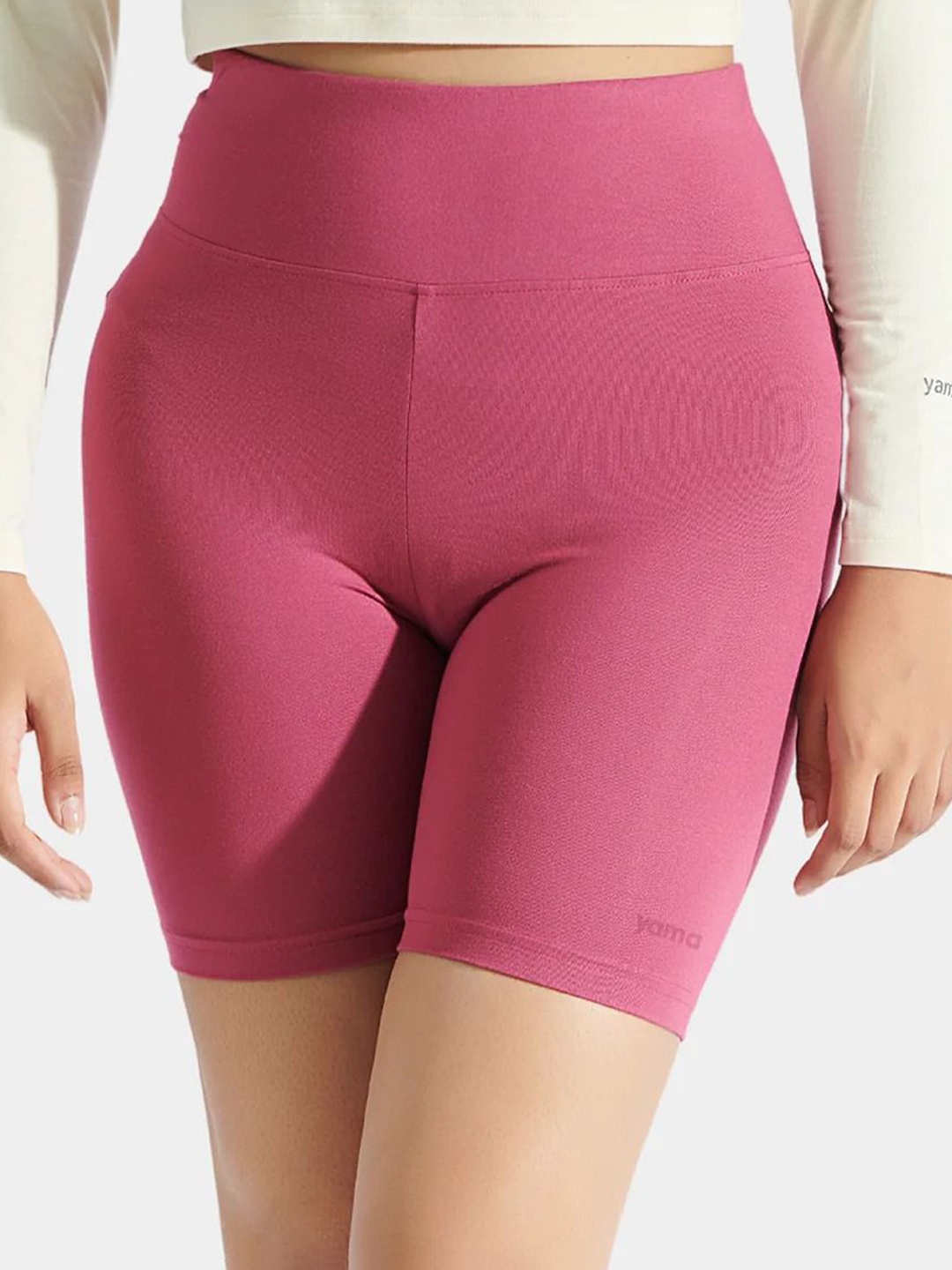 

YAMAYOGA Women Yoga Sports Shorts, Pink