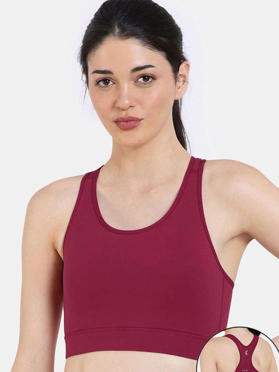 

Zelocity by Zivame Full Coverage Rapid-Dry Sports Bra, Red