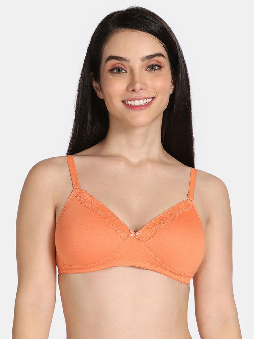 

Rosaline by Zivame Women Medium Coverage Lightly Padded Bra, Orange