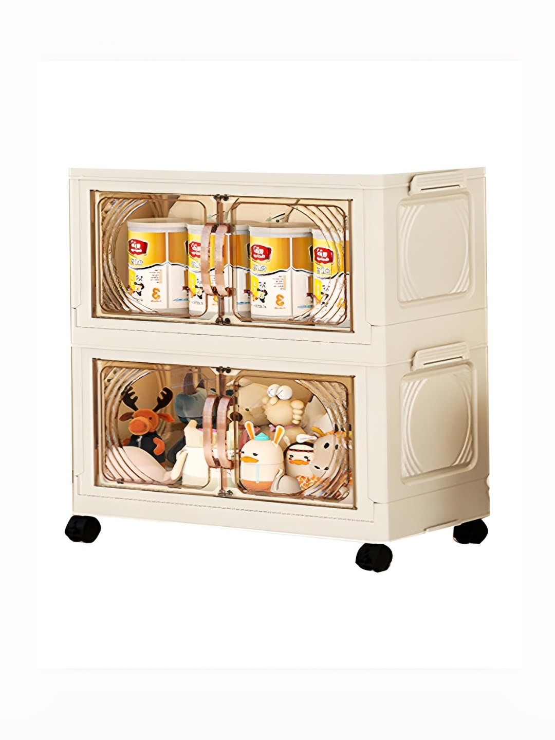 

HOUSE OF QUIRK Beige Super Strong 2 Layer Multi Organiser