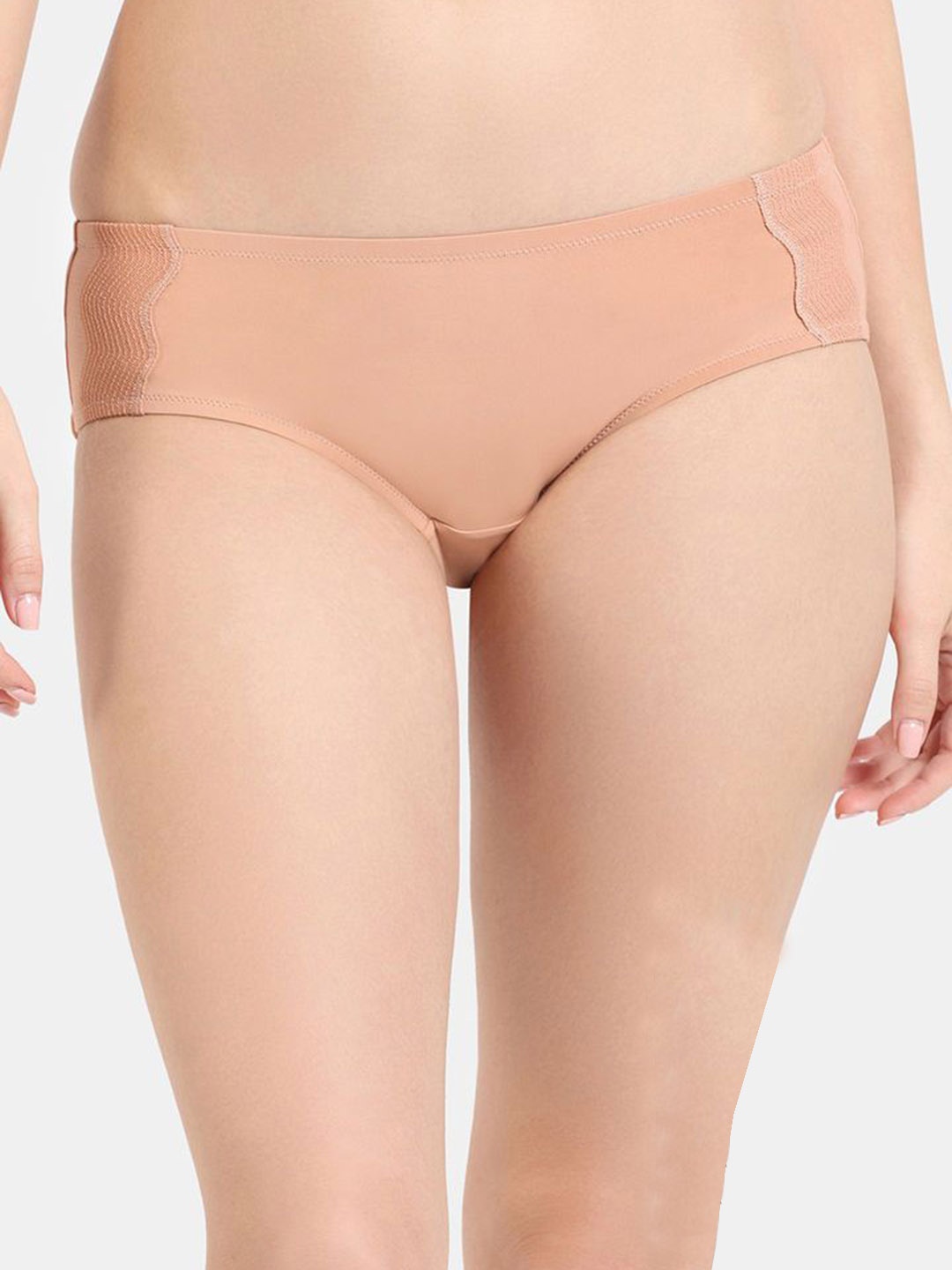 

Zivame Women Mid-Rise Seamless Hipster Brief, Beige