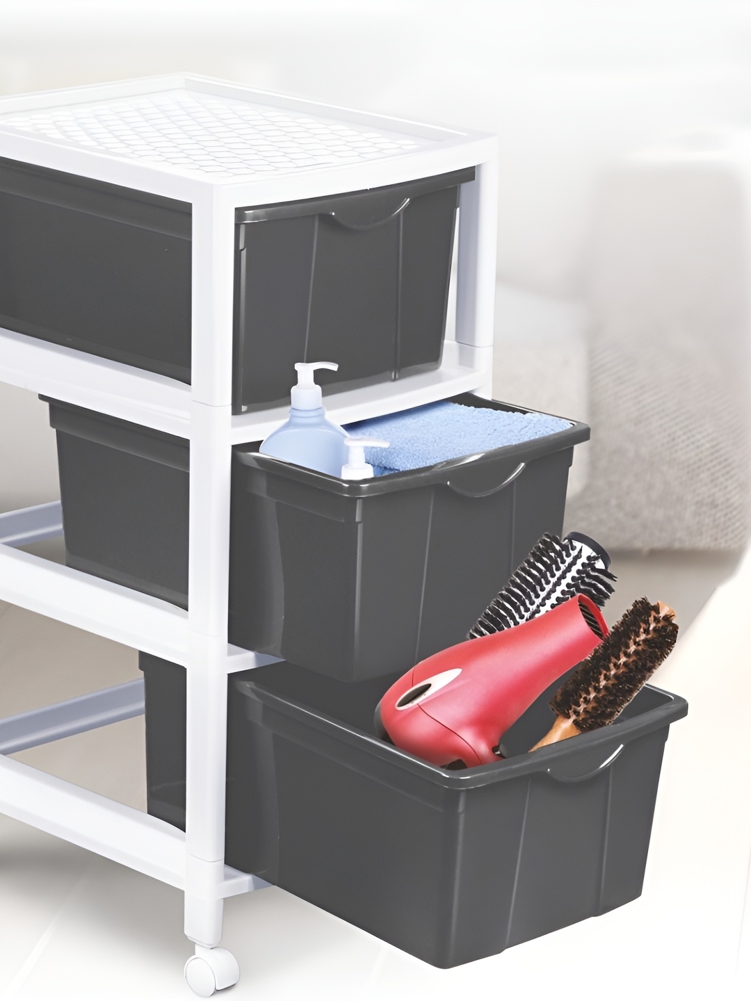 

Nayasa Grey Set of 3 Regular Multi-Utility Organisers