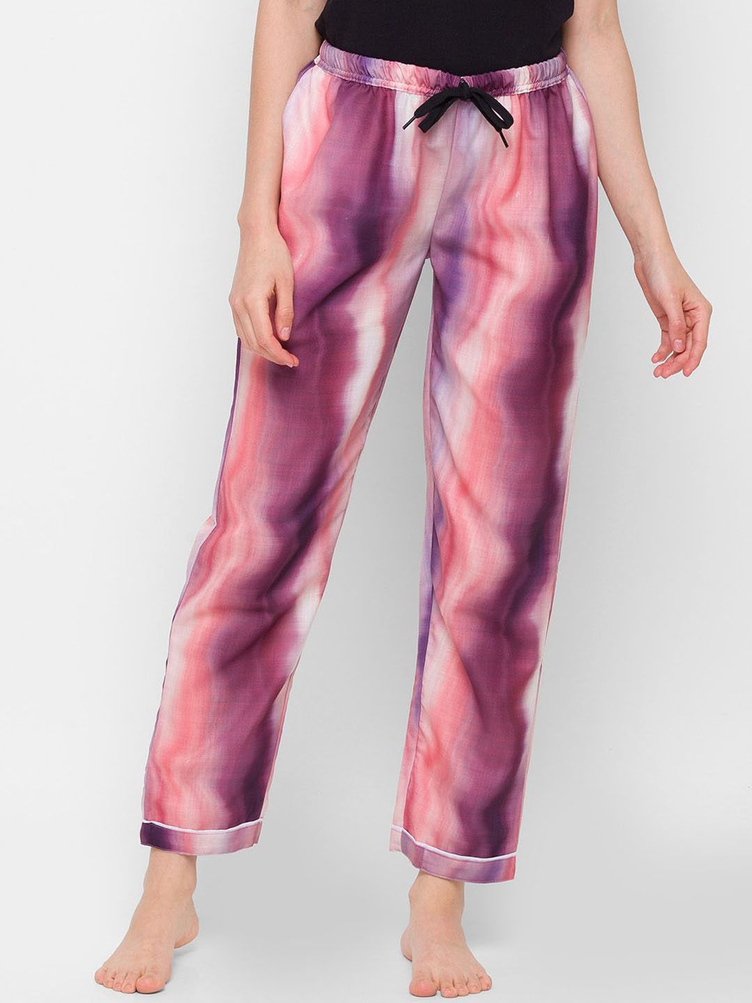 

NOIRA Women Pack Of 2 Mid-Rise Lounge Pants, Pink